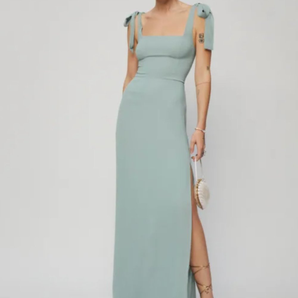 Reformation Westerly Dress - Celadon - size 4